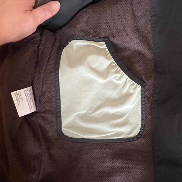 Woolrich Mens Black Brown Buffalo Plaid Jacket Coat Packable Hood Lightweight M - Picture 5 of 16